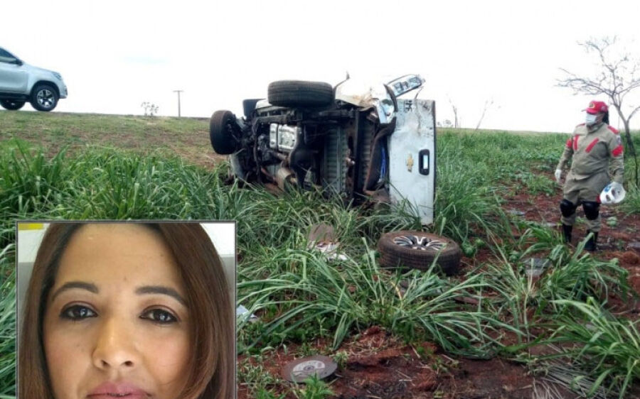 Vítima fatal de acidente na BR-163 é esposa de empresário de Coxim
