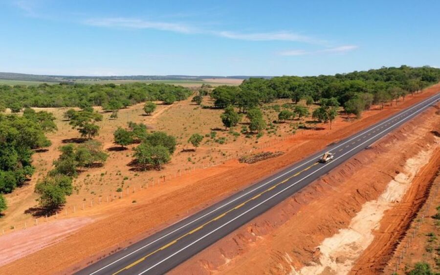 Mais 21,4 quilômetros de pavimentação são entregues na BR-419,  trecho entre Rio  Verde e Rio Negro