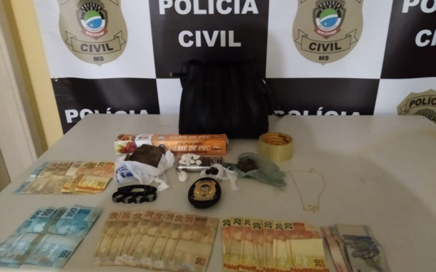 Polícia Civil prende dois jovens que traficavam no bairro Flávio Garcia, em Coxim