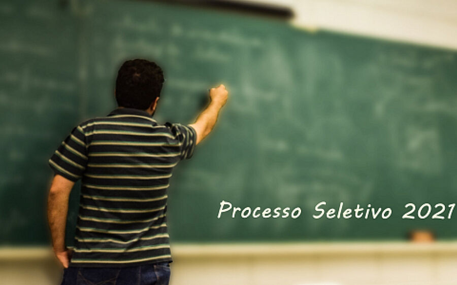Processo seletivo para contratação de professores e profissionais na área de educação.