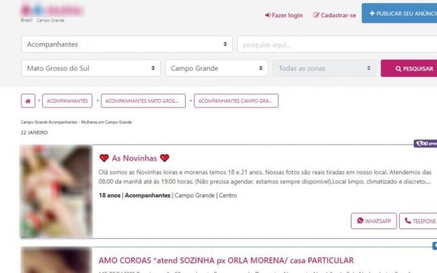 ‘Você está diante de uma bomba’: vítima de golpe em site de acompanhante, rapaz é chantageado no wha