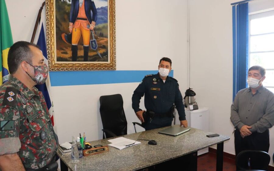 PM recebe visita do Prefeito de Coxim