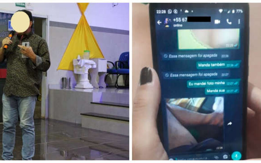 Mulher acusa pastor de assédio em fundo de igreja no MS