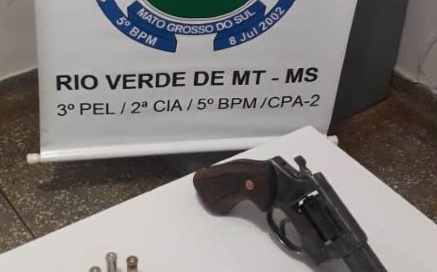 Polícia Militar apreende revólver, após autor efetuar tiros em Rio Verde