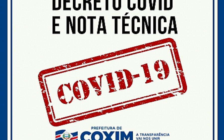 Prefeito publica Decreto para conter o avanço da Covid-19 em Coxim