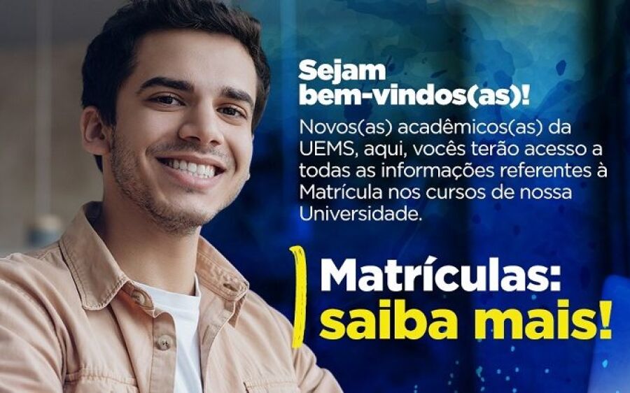 Aprovados em 1ª chamada no vestibular da UEMS podem se matricular a partir de hoje