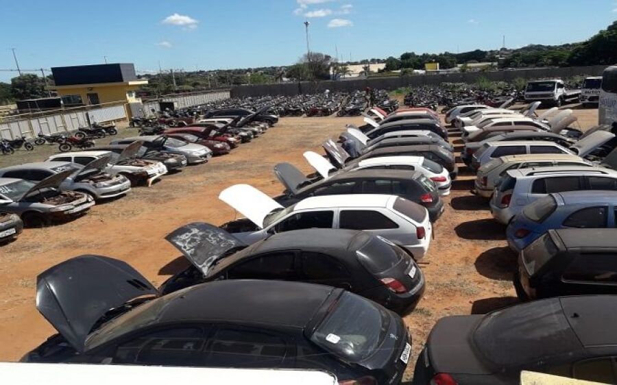 Operação Pátio Zero: Detran-MS leiloa quase 400 toneladas de material ferroso