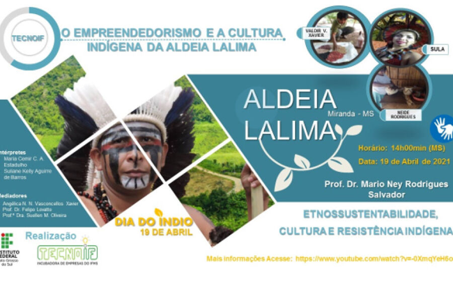 IFMS realiza Live “O empreendedorismo e a Cultura Indígena da Aldeia Lalima”
