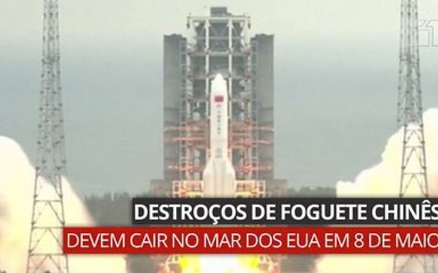Pentágono está rastreando reentrada do foguete chinês descontrolado