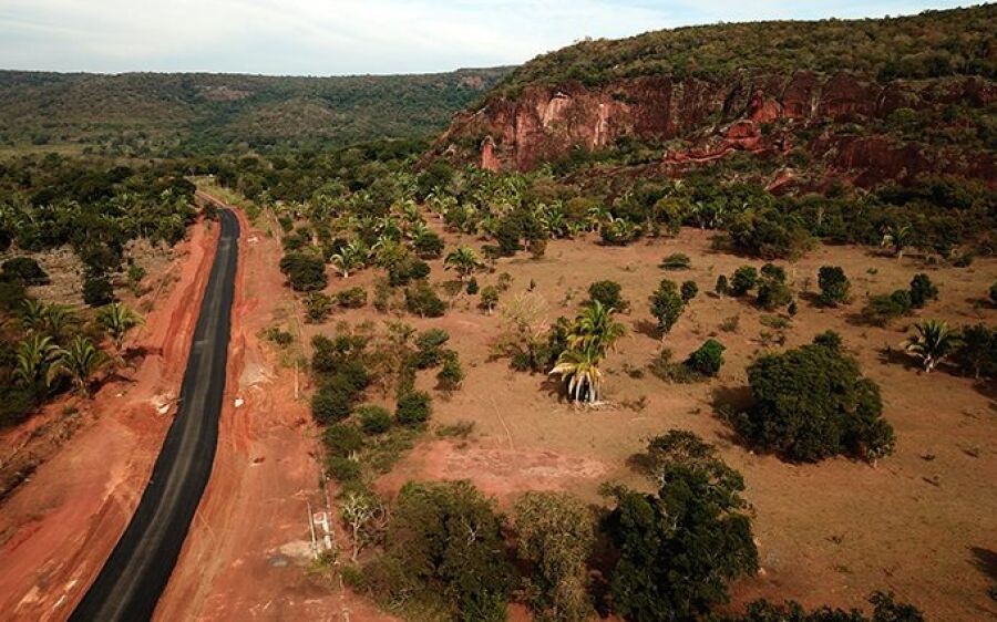 Estado pavimenta último trecho da Estrada Ecológica