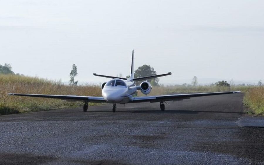 Obras do Estado avançam em Coxim; aeroporto está 65% concluído