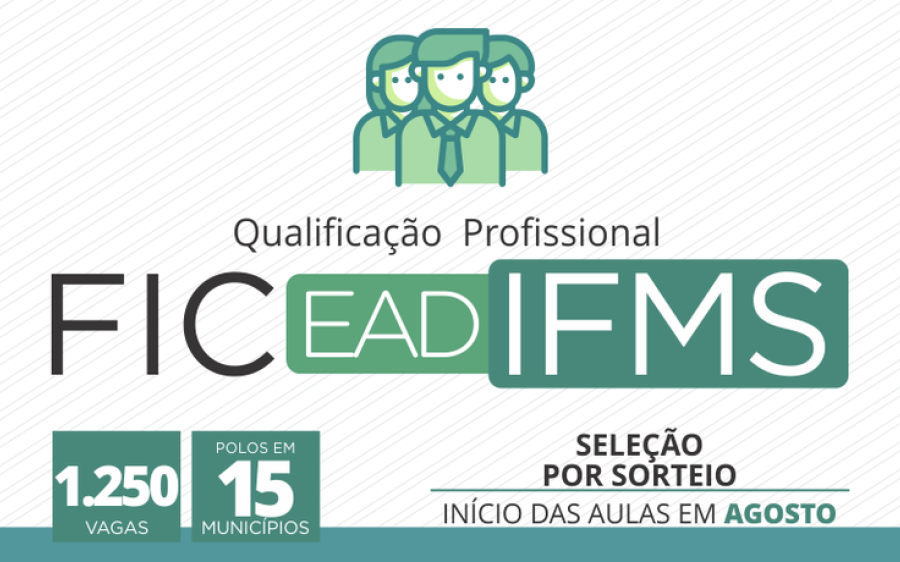 IFMS abre inscrições para cursos de qualificação  profissional a distância