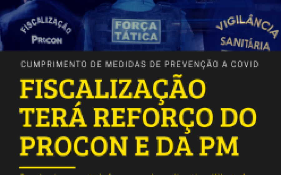 Vigilância Sanitária de Coxim recebe reforço do Procon e Polícia Militar para pôr em prática Decreto