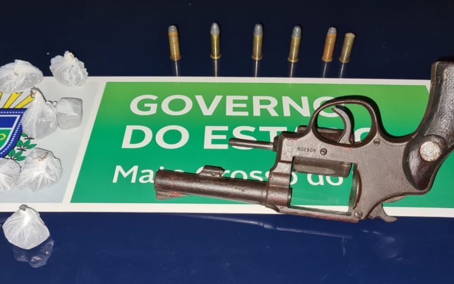 Polícia Militar apreende revólver, munições e drogas após troca de tiros em Sonora