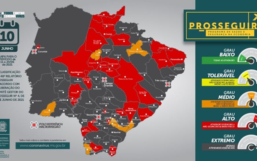Semana começa com restrições em 43 cidades do MS; confira o que pode e não pode