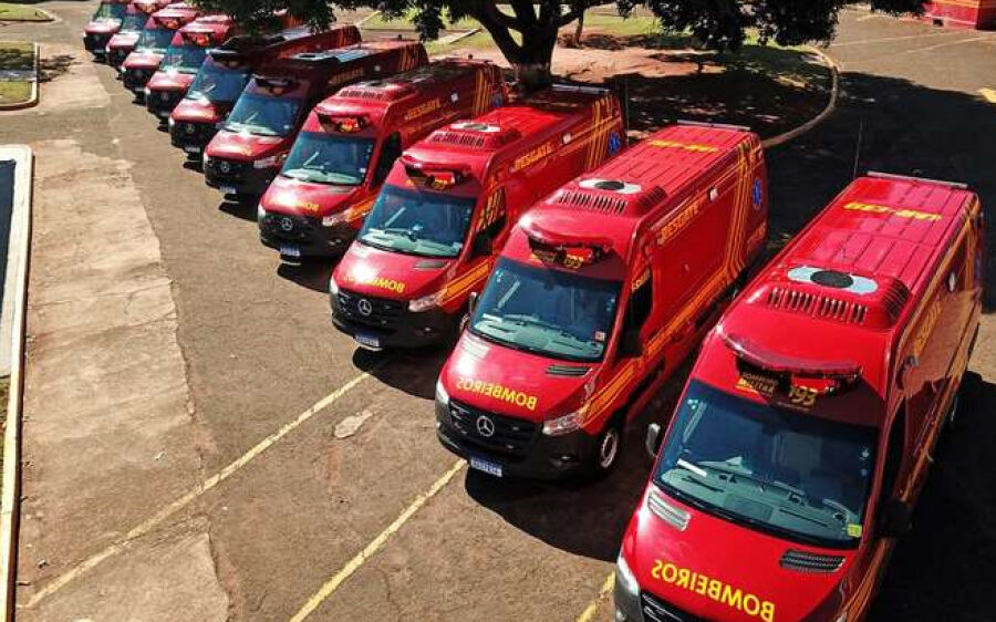 Azambuja entregou 10  novas viaturas de resgate e Coxim foi contemplada  