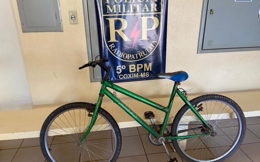 Polícia Militar prende jovem em flagrante por furto e recupera bicicleta furtada em Coxim