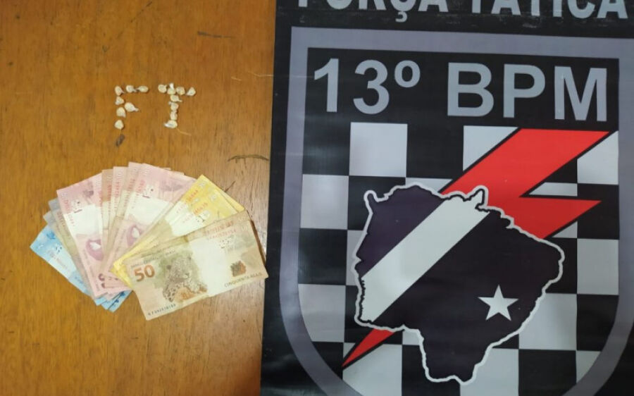 Autor de tráfico de drogas é preso pela Polícia Militar em Paranaíba