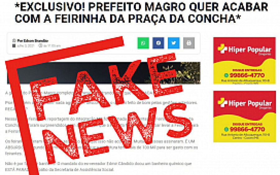 Prefeitura desmente fake news sobre fim de feira na praça da Concha Acústica 