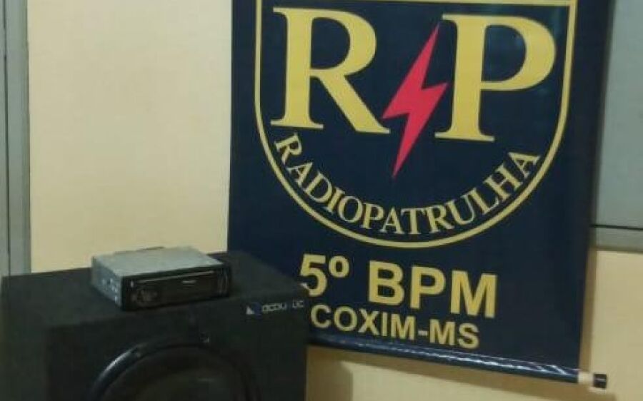 Polícia Militar cancela festa regada a bebida, algazarra, som alto e aglomeração em Coxim