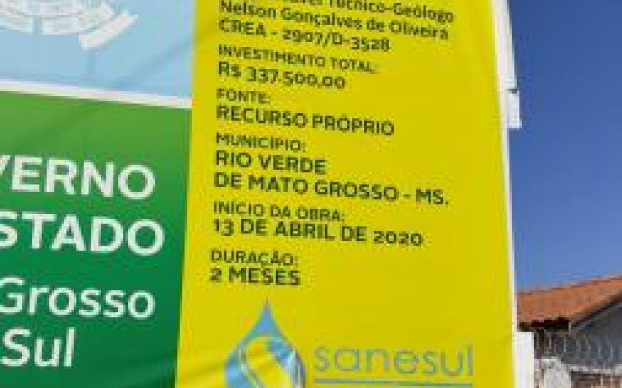 Sanesul intensifica cronograma  e entrega obras em Rio Verde