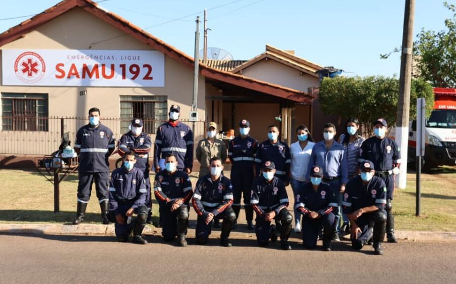 Equipe do SAMU de Rio Verde realiza simulação  realística na Av. Américo de Souza Brito