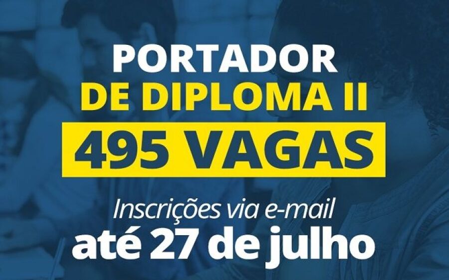 UEMS abre seleção para 495 vagas de Portador de Diploma II