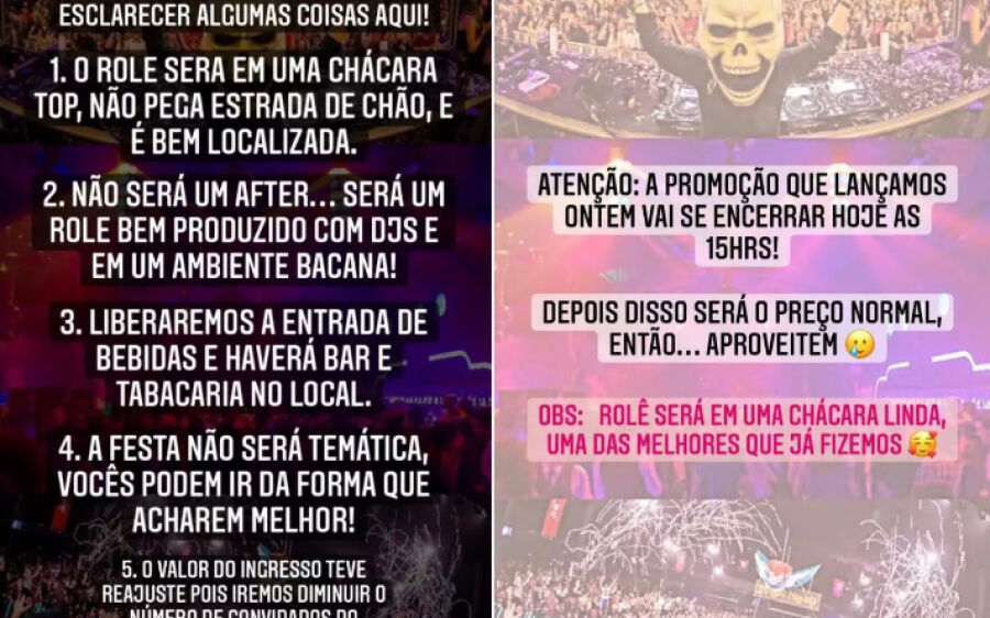 Baladeiros high society não se intimidam e já agendam outra festa clandestina