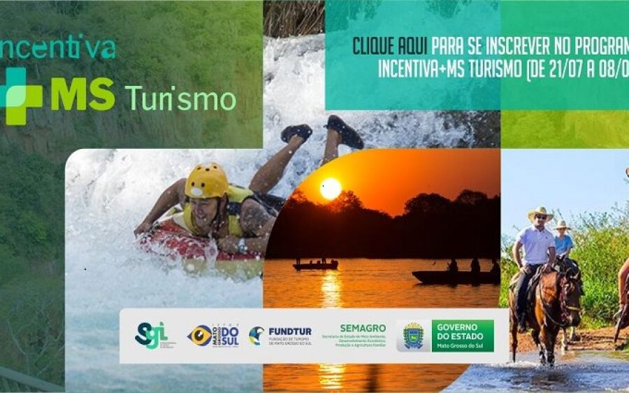 Programa Incentiva+MS Turismo tem inscrições abertas até 08 de agosto