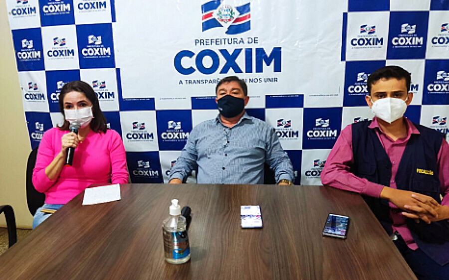 Durante live prefeito confirma primeiro caso de variante P1 de Covid-19 em Coxim 