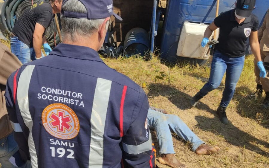 Homem morre em acidente na estrada Pantaneira, em Coxim
