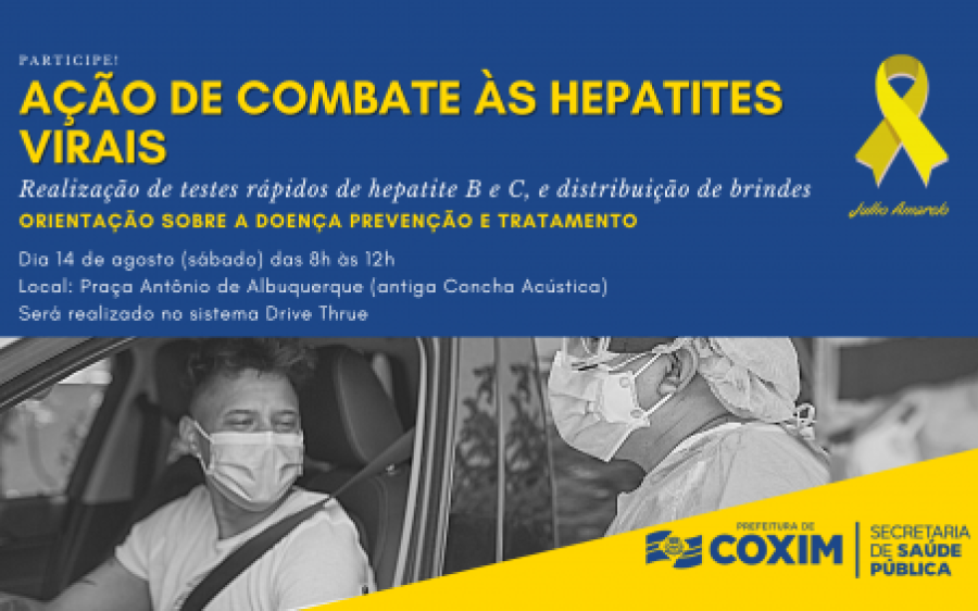 Julho Amarelo: Prefeitura de Coxim realiza ações de combate às hepatites