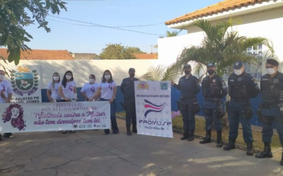Polícia Militar e Parceiros iniciam semana comemorativa ao Agosto Lilás em Pedro Gomes