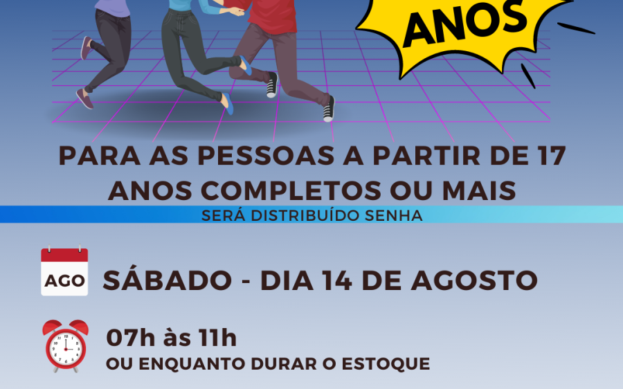 Primeira dose da vacina contra Covid será destinada para adolescentes com 17 anos ou mais