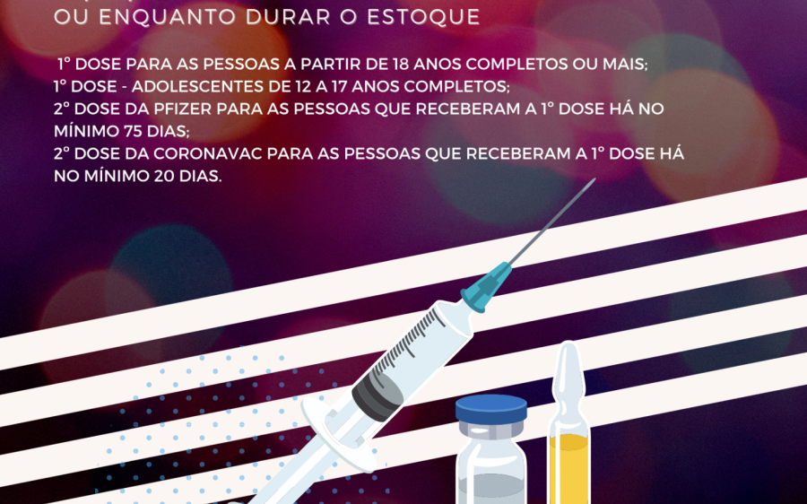 “Vacinaço”: Jovens e adolescentes não poderão reclamar do horário
