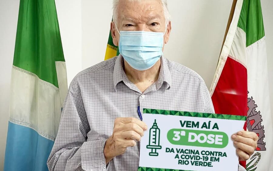 Prefeito José  Oliveira comunica que Rio Verde se prepara para aplicar a 3ª dose