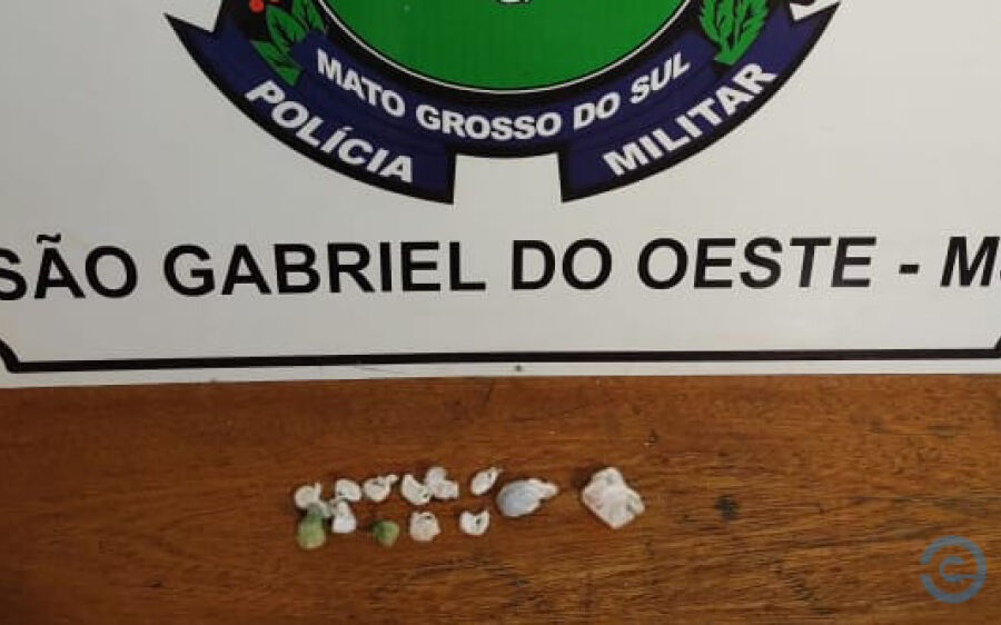 Polícia Militar prende jovem por tráfico de drogas em São Gabriel do Oeste