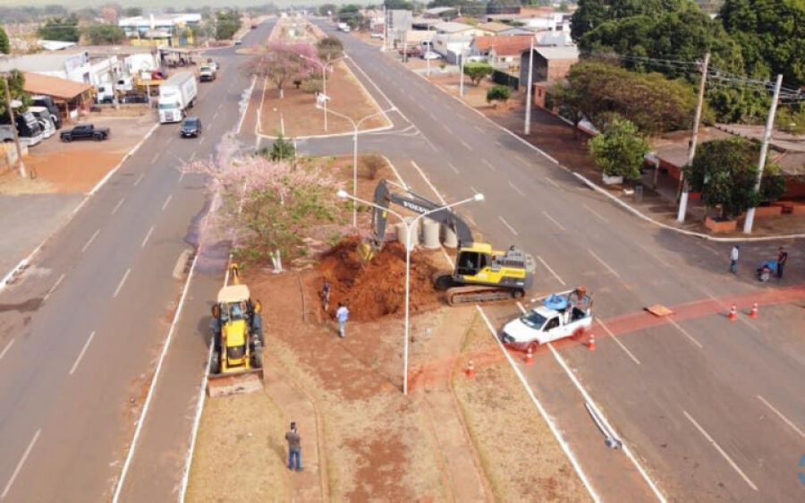 Um dia após ordem de serviço, Sonora inicia obra de drenagem