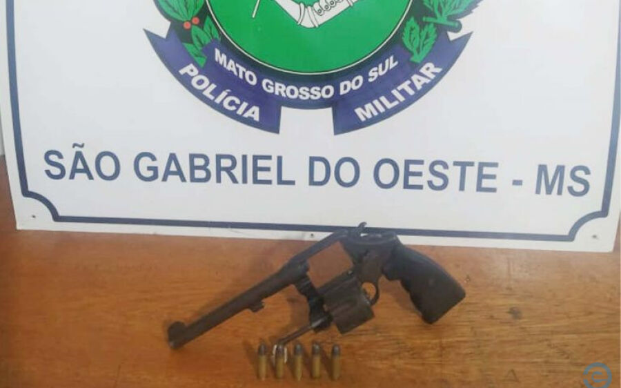 Polícia Militar prende homem por porte ilegal de arma em São Gabriel do Oeste