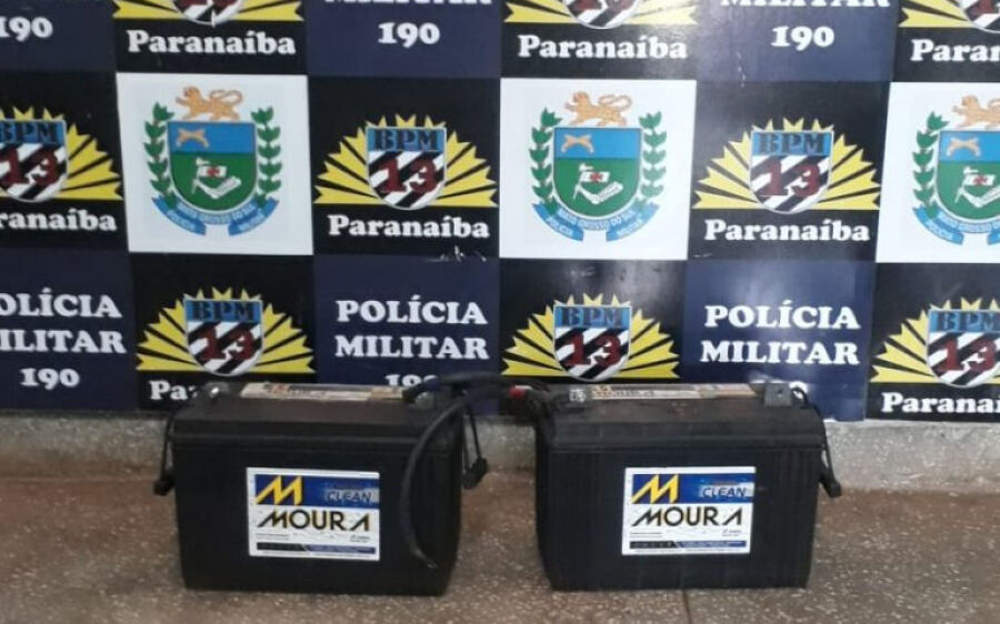 Polícia Militar prende homem por furtar baterias de empresa telefônica em Paranaíba