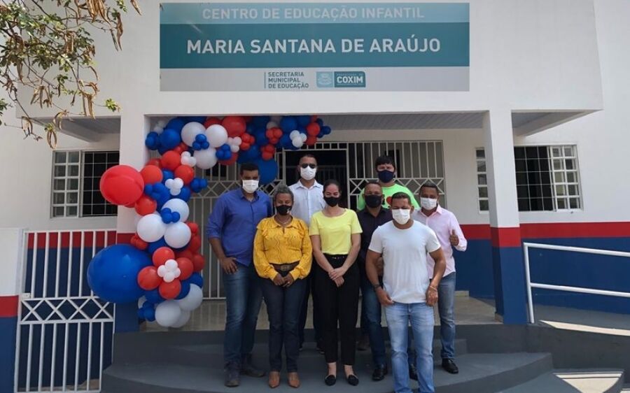 Vereadores participam da solenidade de entrega da reforma do CEI Maria Santana de Araújo