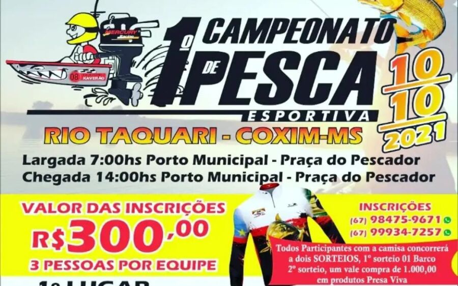 Galera do Taquari realiza 1º Campeonato de Pesca em Coxim