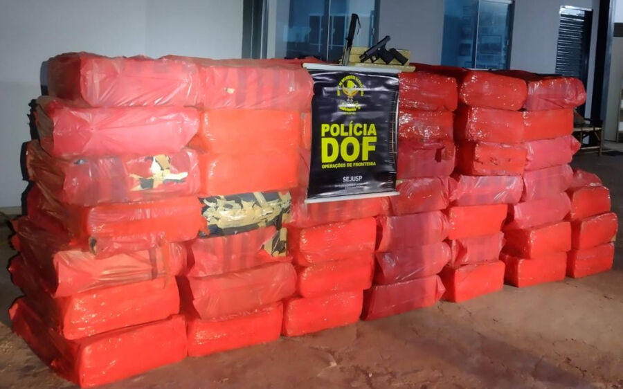 Foragido da Justiça foi preso pelo DOF ao conduzir caminhão com mais de duas toneladas de maconha