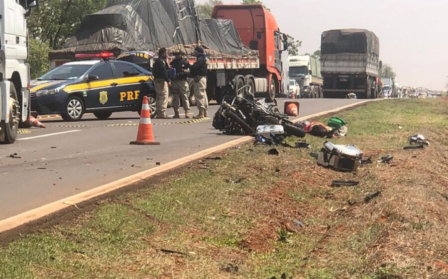 Ex-prefeito de cidade do MT morre com esposa em acidente com moto esportiva na BR-163