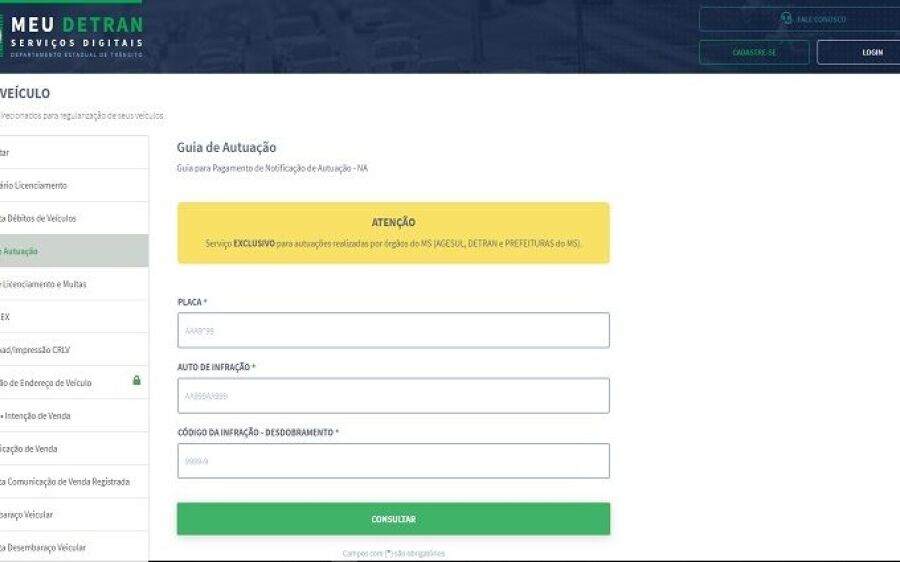 Detran-MS digital: Nova ferramenta possibilita pagamento de multas na fase de autuação