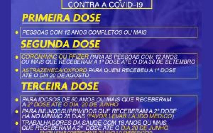 Além de salvar vidas, a vacina é a nossa arma eficaz contra a Covid-19