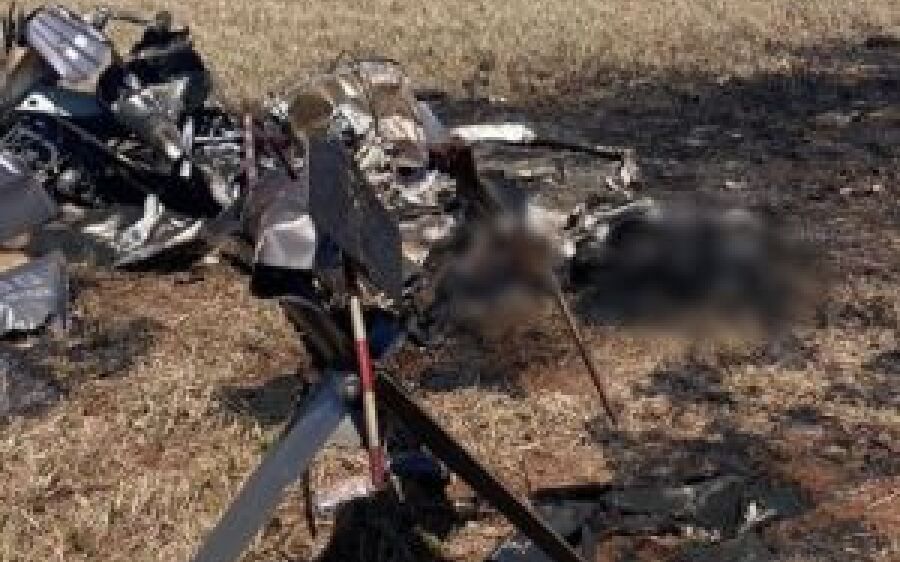 246 quilos de cocaína são apreendidos entre destroços de helicóptero que caiu em MS