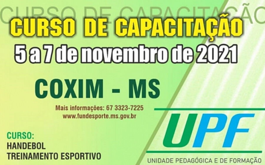 Prefeitura de Coxim e Fundesporte ofertam curso gratuito de Handebol - Treinamento Esportivo