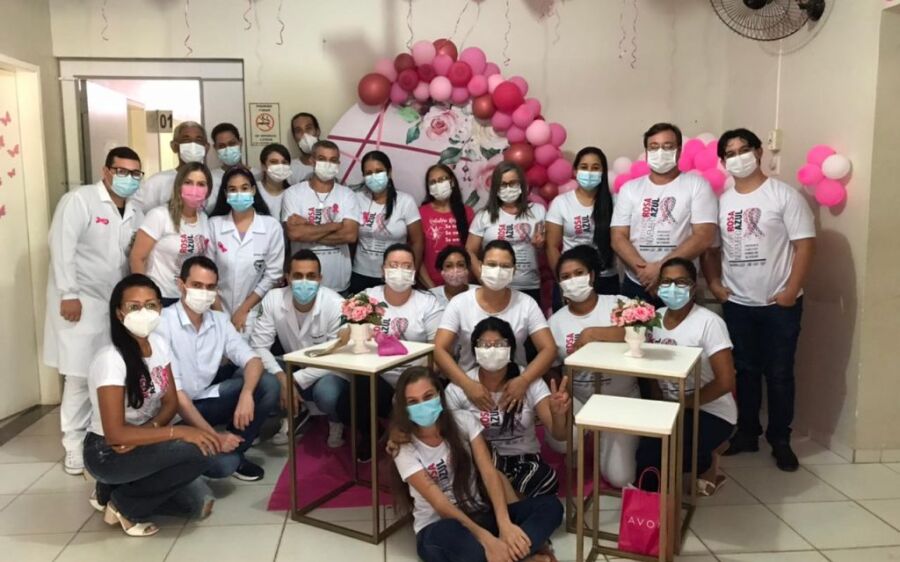 Em comemoração ao Outubro Rosa, UBS do Santa Maria realiza diversas atividades preventivas em Coxim