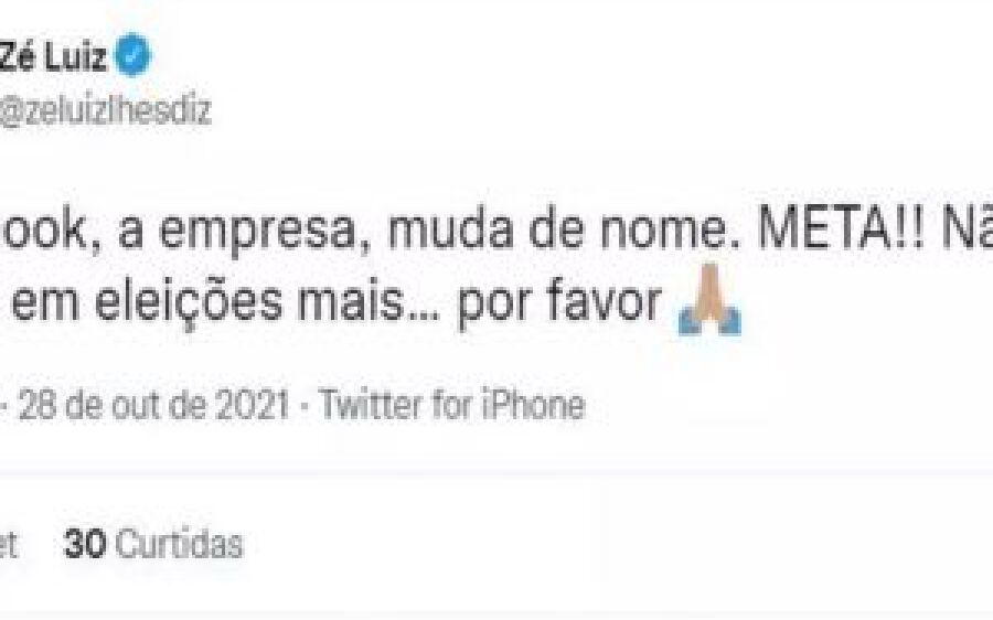 Grupo que controla Facebook muda nome para Meta, pensando no metaverso